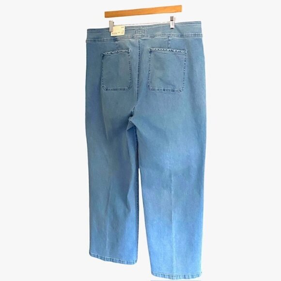 NWT NYDJ High Rise Wide Leg Jeans 20 - Picture 6 of 6